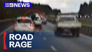 Glass bottles thrown during alleged Brisbane road rage  9 News Australia