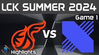 KDF vs DRX Highlights Game 1  LCK Summer W9D3 2024  Kwangdong Freecs vs DRX by Onivia