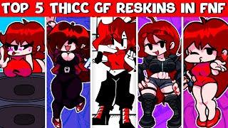 Top 5 Thicc GF Reskins in FNF - Girlfriend Reskins in Friday Night Funkin’