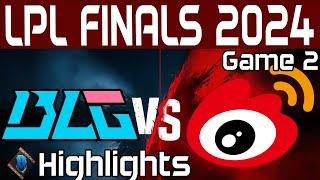 BLG vs WBG Highlights Game 2  LPL Summer Finals 2024  Bilibili Gaming vs Weibo Gaming by Onivia