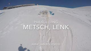 Winter Paragliding  Soaring  Metsch Lenk CH 