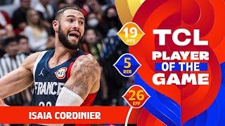 Isaia Cordinier 19 PTS  TCL Player Of The Game  CIV vs FRA  FIBA Basketball World Cup 2023