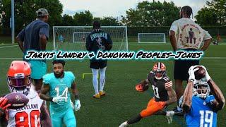 WR’s Jarvis Landry & Donovan Peoples-Jones Training Wiggle MUST WATCH