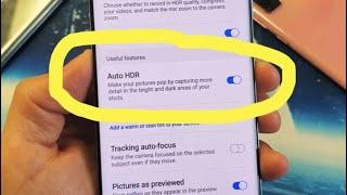 Galaxy S20  S20+  How to Turn Camera Auto HDR ON & OFF