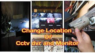 Change location of Cctv dvr and monitor