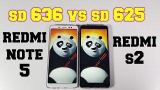 Xiaomi Redmi Note 5 vs Redmi S2 Speed testComparisonSnapdragon 625 vs 636