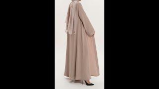 Beige Colored Abaya by thowby