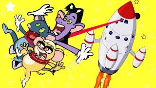 MäusespaßRaumfahrer in einem Raumschiff Chaos Lustige Cartoons für Kinder Chotoonz Deutschland TV