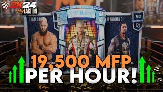 Earn 19500 MFP Per Hour With This Method  WWE 2K24 MyFaction