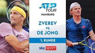 Alexander Zverev vs. Jesper De Jong - Runde 1  Hamburg European Open 2024  Highlights - Sky Tennis