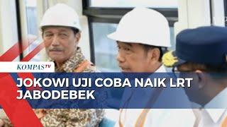 Coba Naik LRT dari Harjamukti Depok ke TMII Jokowi Sangat Cepat dan Tanpa Masinis
