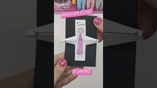 Anneler günü kartı DIY mother day gift #annelergünü #annelergünühediyesi #hediye #mothersday