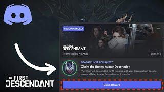 DİSCORD • BUNNY AVATAR GÖREVİ • YENİ ROZET + AVATAR DEKORASYONU The First Descendant