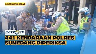 Jelang Pemilu 441 Kendaraan Polres Sumedang Diperiksa