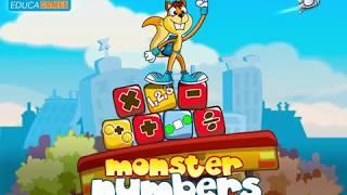 New Monster Numbers Preview Math Video Game for kids