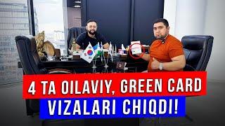 AQSHGA OILAVIY 4 TA GREEN CARD VIZALARI CHIQDI