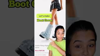 DIY Boot Cover  #diy #crafteraditi #handmade #youtubecreatorcollective #shorts @CrafterAditi