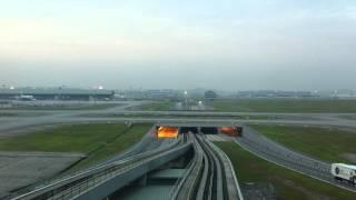 Kuala Lumpur International Airport  View of Aero Train and Aircrafts