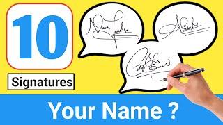 How To Make The Best Signature Of Your Name  How To Create A Signature