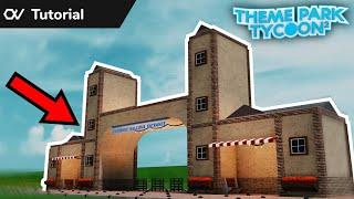 Theme Park Tycoon 2 Entrance Tutorial Easy No Gamepasses