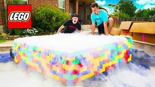 PUTTING 500 POUNDS OF DRY ICE IN A LEGO POOL