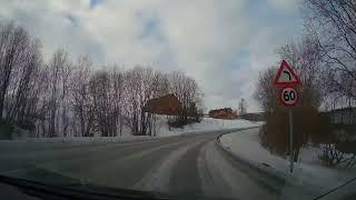 Driving in winter Norway. From Malanguen To Bardufoss