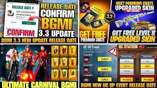 Bgmi 3.3 Update Release Date  Next Primium Crate Leaks  Bgmi New Uc Up Event Release Date  #bgmi