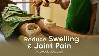 Ayurvedic knee treatment Janubasti at Oneworld Ayurveda in Ubud Bali