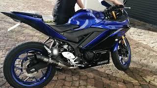 2019 Yamaha R3 SC Project replica full exhaust system sound