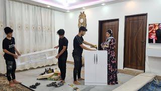 Making a shoe closet for Khosrows family