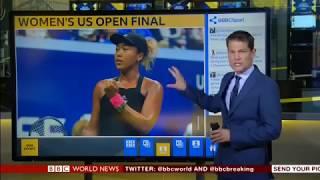 Serena Williams outburst as Osaka wins the US Open on BBC World