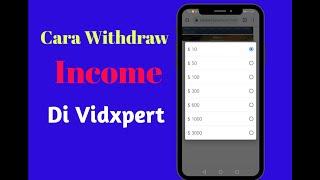 Cara Withdraw Income Di Vidxpert