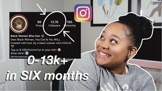 How I Grew MY Instagram from ZERO to 13k  2022  Raven Jayy