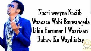 Abdirisaaq Anshax  Nasri  Hees Cusub 2020 Lyrics