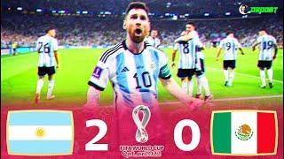 Argentina 2-0 Mexico - World Cup 2022 - Messi From Long Range - Extended Highlights - EC - FHD