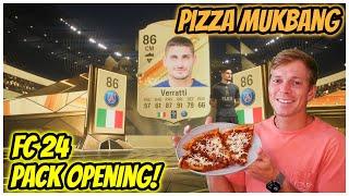 EA FC 24 ASMR  Opening Packs & Eating Pizza