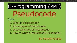 What is Pseudo Code  How to use it  Advantages and Disadvantages of Pseudo Code