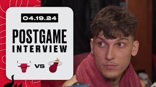 Tyler Herro Postgame Interview  Chicago Bulls vs. Miami HEAT  April 19 2024