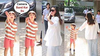 Kareena Kapoor Son Taimur Ali Khan Angrily Shouting On Media  Tell Them To Turn Off The Camera
