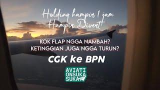 Flight Batik Air Jakarta ke Balikpapan hampir divert terlambat landing 1 jam.