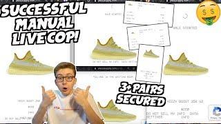 BIG Ws Adidas Yeezy Boost 350 MARSH Successful MANUAL LIVE COP  MULTIPLE PAIRS  2 HOUR RELEASE