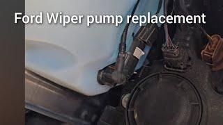 Ford F150 wiper fluid pump replacement.