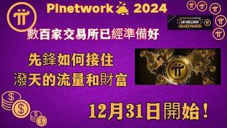 Pi network先鋒如何接住潑天的流量和財富全球數百家交易所已經準備好12月31日開始！