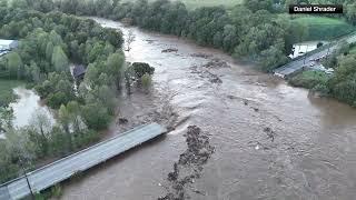 Tennessee bridge collapses from Helene flooding surge