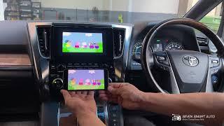 Toyota AlphardVellfire Phone Mirroring Linked with Roof Mount Monitor