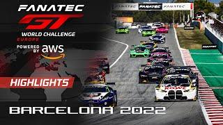 Race Highlights  Barcelona 2022  Fanatec GT World Challenge Europe Powered by AWS