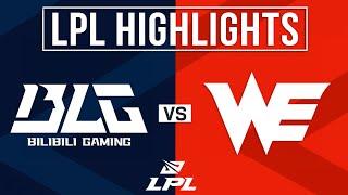 BLG vs WE Highlights ALL GAMES  LPL 2024 Summer  Bilibili Gaming vs Team WE