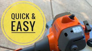 How to Fix a Weed Eater Thats Bogging Down - Carb and Idle Adjustment - Husqvarna