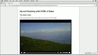 HTML Tutorial - Exploring the HTML5 video tag