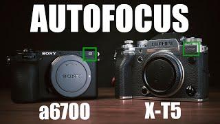 FUJIFILM X-T5 vs SONY a6700 - AUTOFOCUS BATTLE #sonya6700 #fujifilm #fujixt5